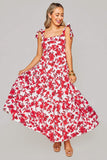 Arlene Scarlett Flower Print Maxi Dress